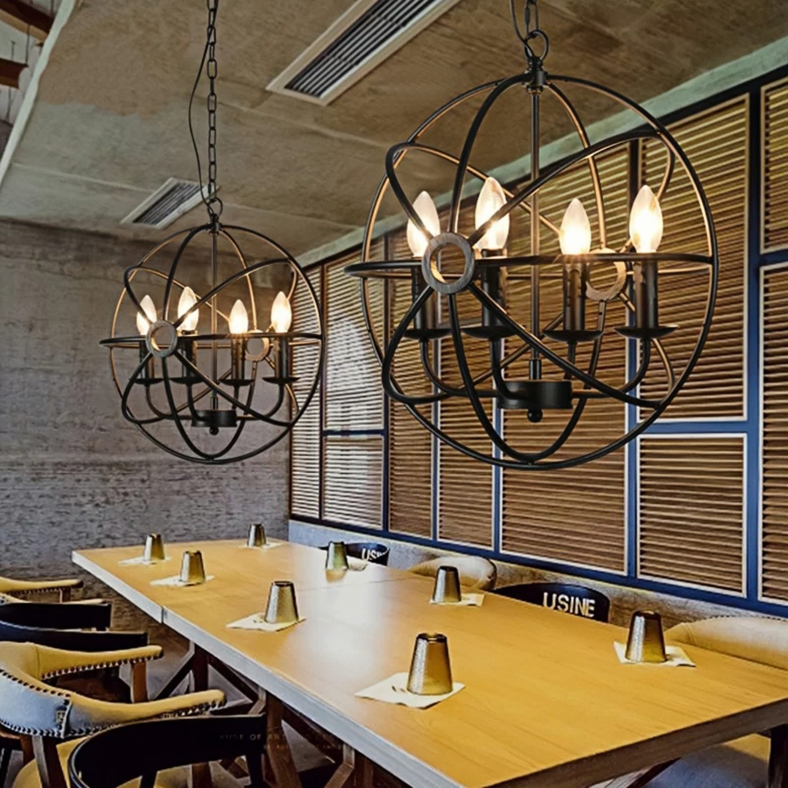 Globe Candle Chandelier