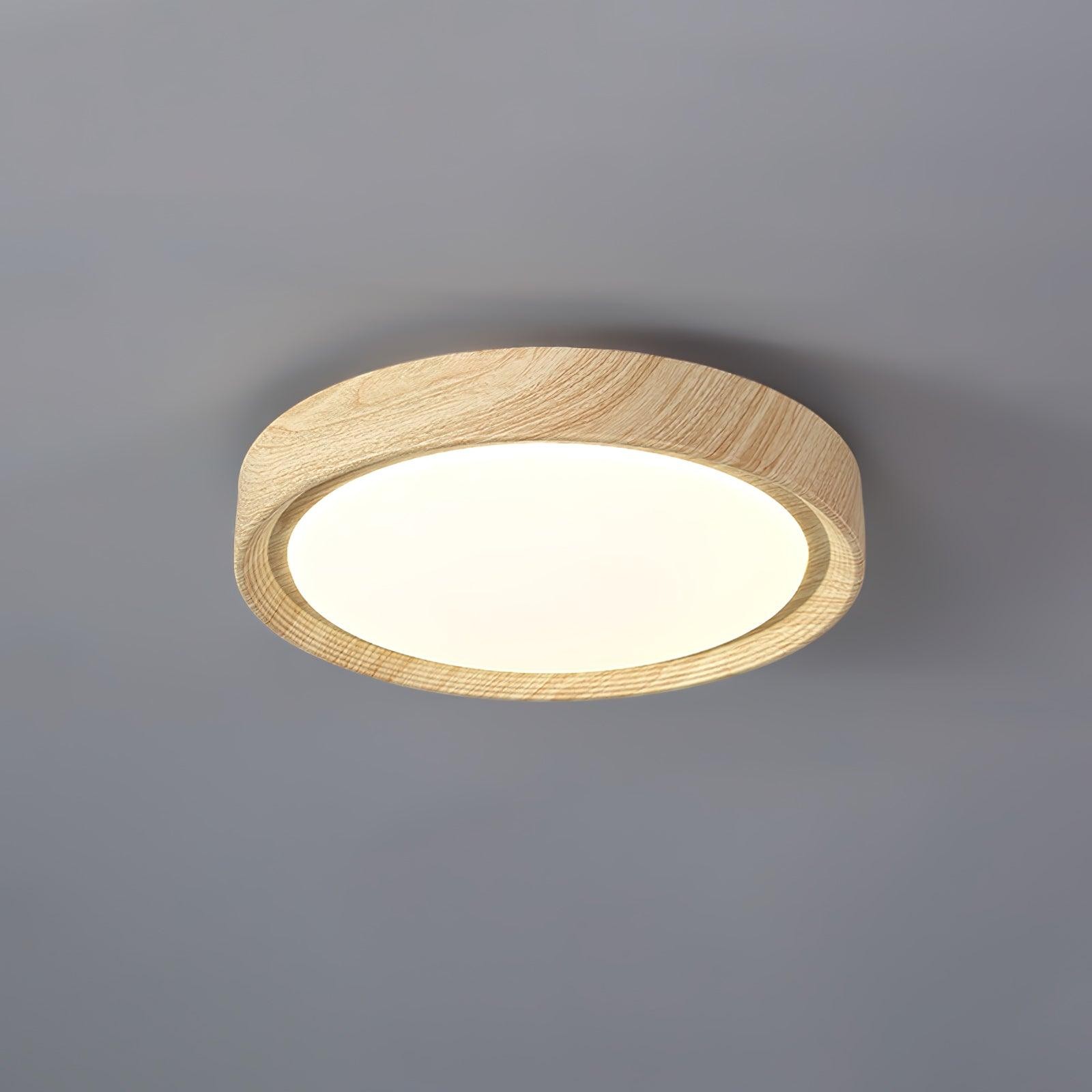 Wood Grain Round Ceiling Lamp M196