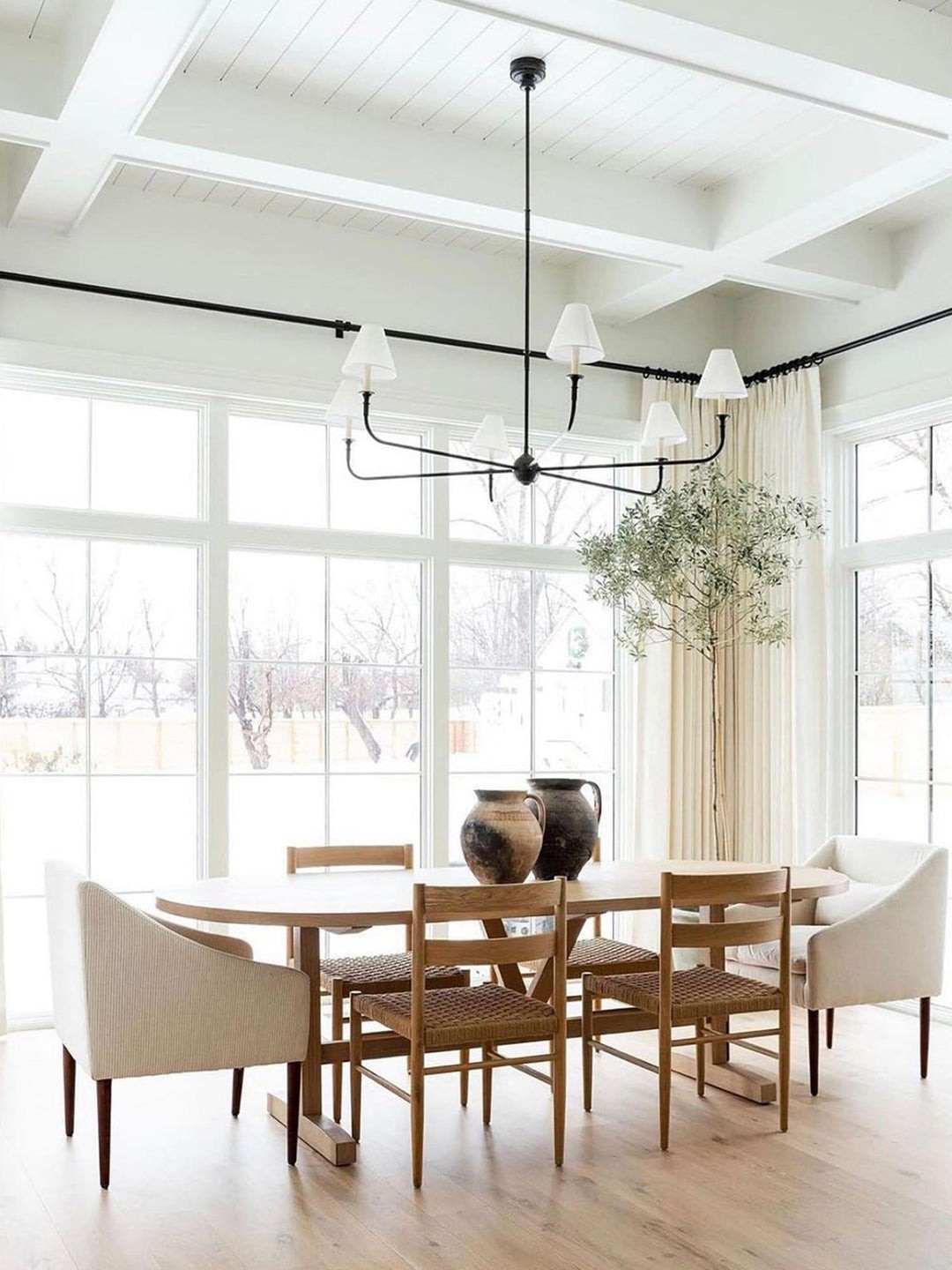 Piaf Geometric Metal Chandelier – Industrial Style for Dining Room T198