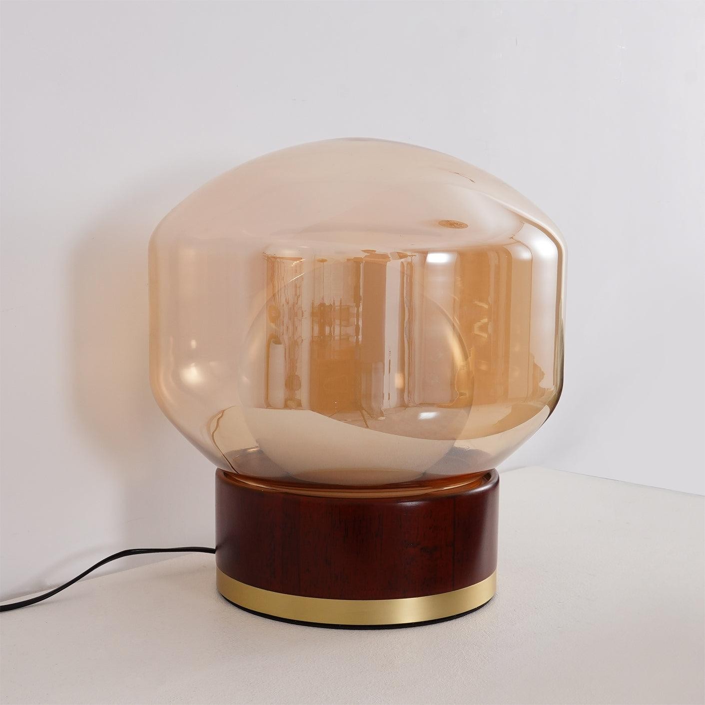 Simple Creative Wood Orb Table Lamp M423