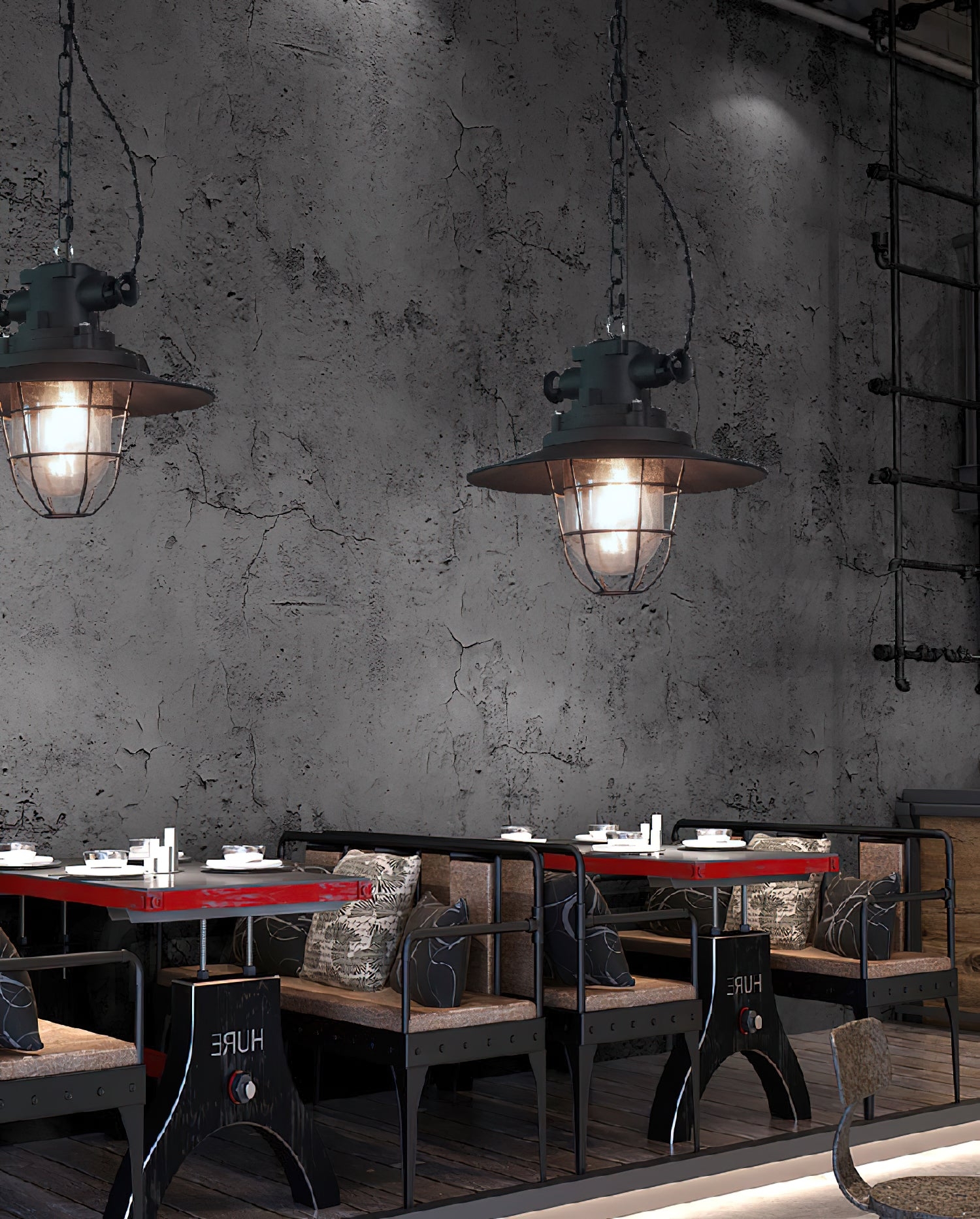 Bulkhead Cage Pendant Light T1853