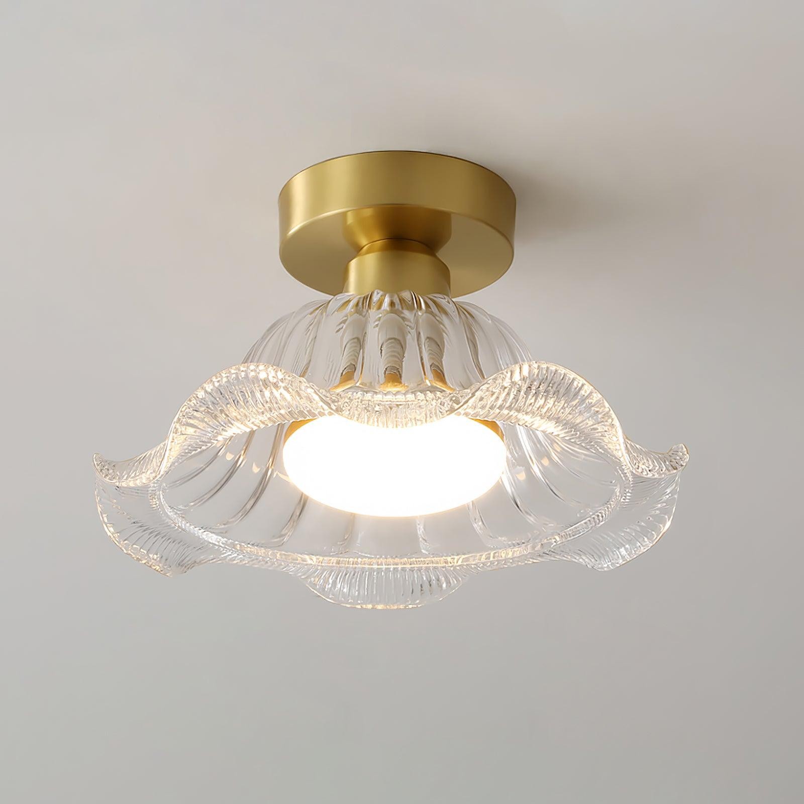 Vintage Glass Flower Ceiling Light M233