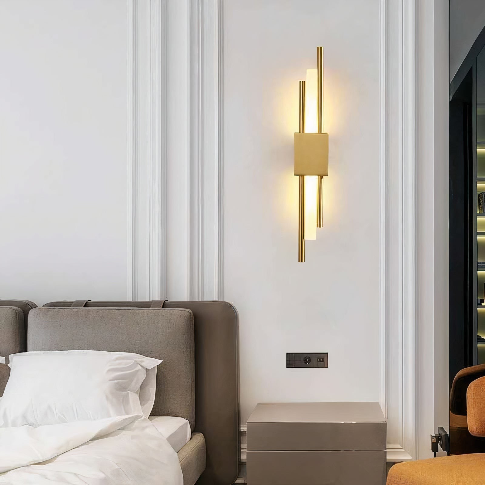 Post Modern Minimalist Light Luxury Grille Wall Lamp M33