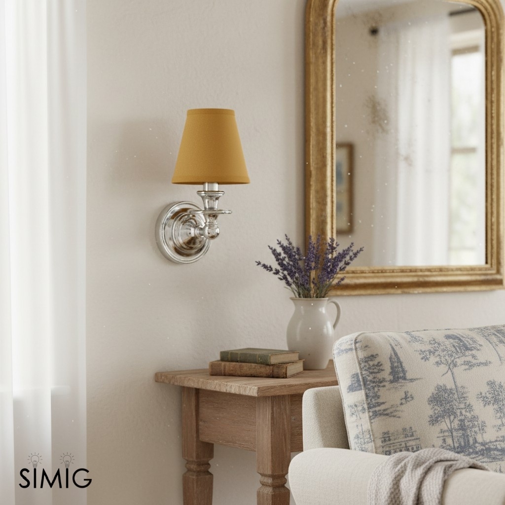 Kalvora Fabric Shade Wall Sconce - Stylish Modern Light for Bedroom T090