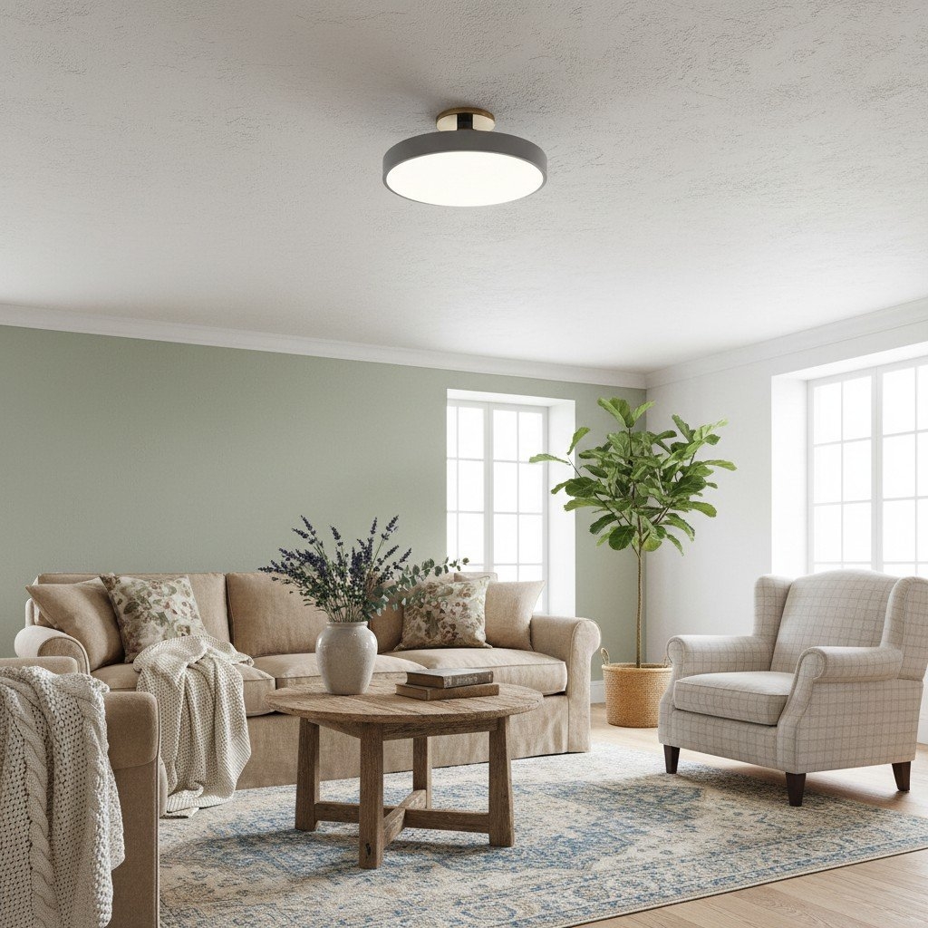 Ceilivon Low Profile Round Ceiling Light – Modern Interior Spaces T517