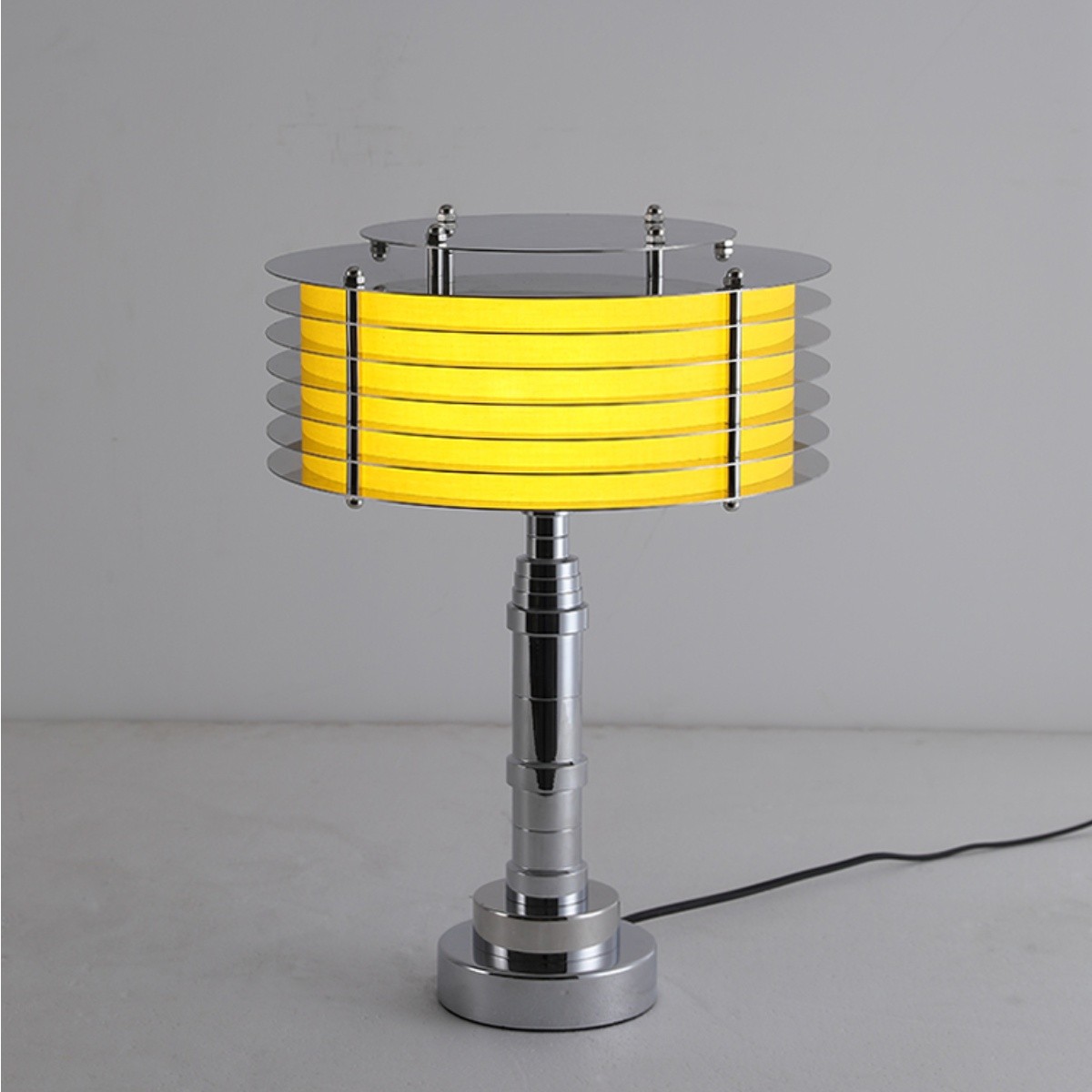 Modern Layered Lamps in Stainless Steel – Table & Floor Options S257