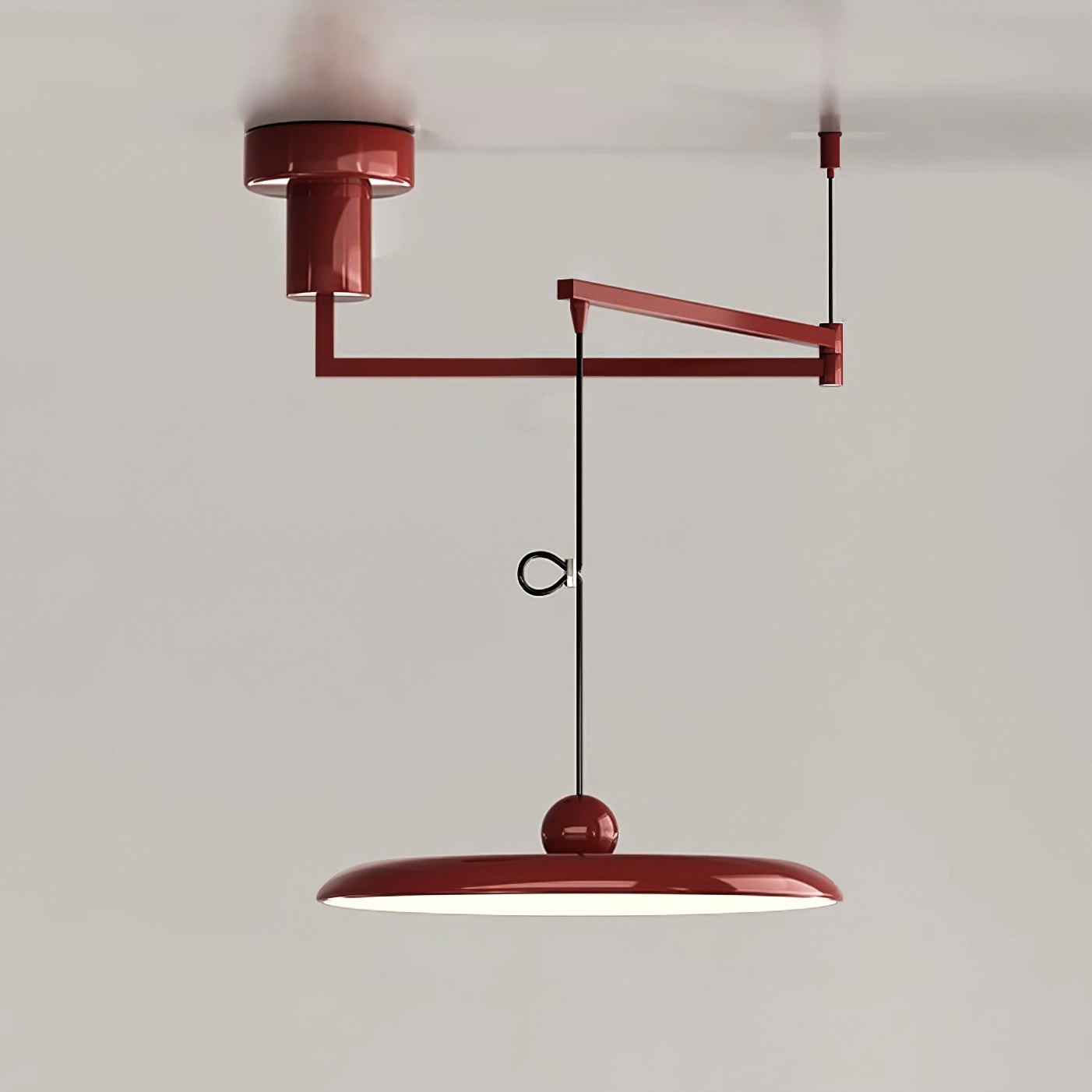 Simple Modern Adjustable Swing Arm Disc Pendant Lamp M11