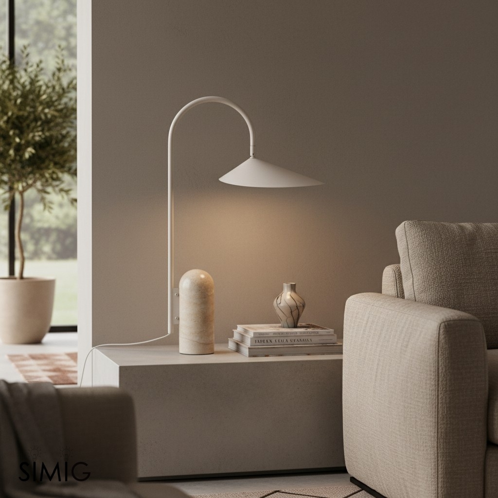 Nulavo Table Lamp - Minimalist Pivoting Lamp for Contemporary Interiors