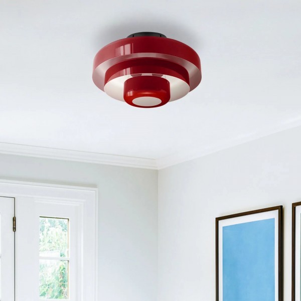 Veleora Triple Layer Disc Ceiling Light - Bauhaus Colorful Design S361