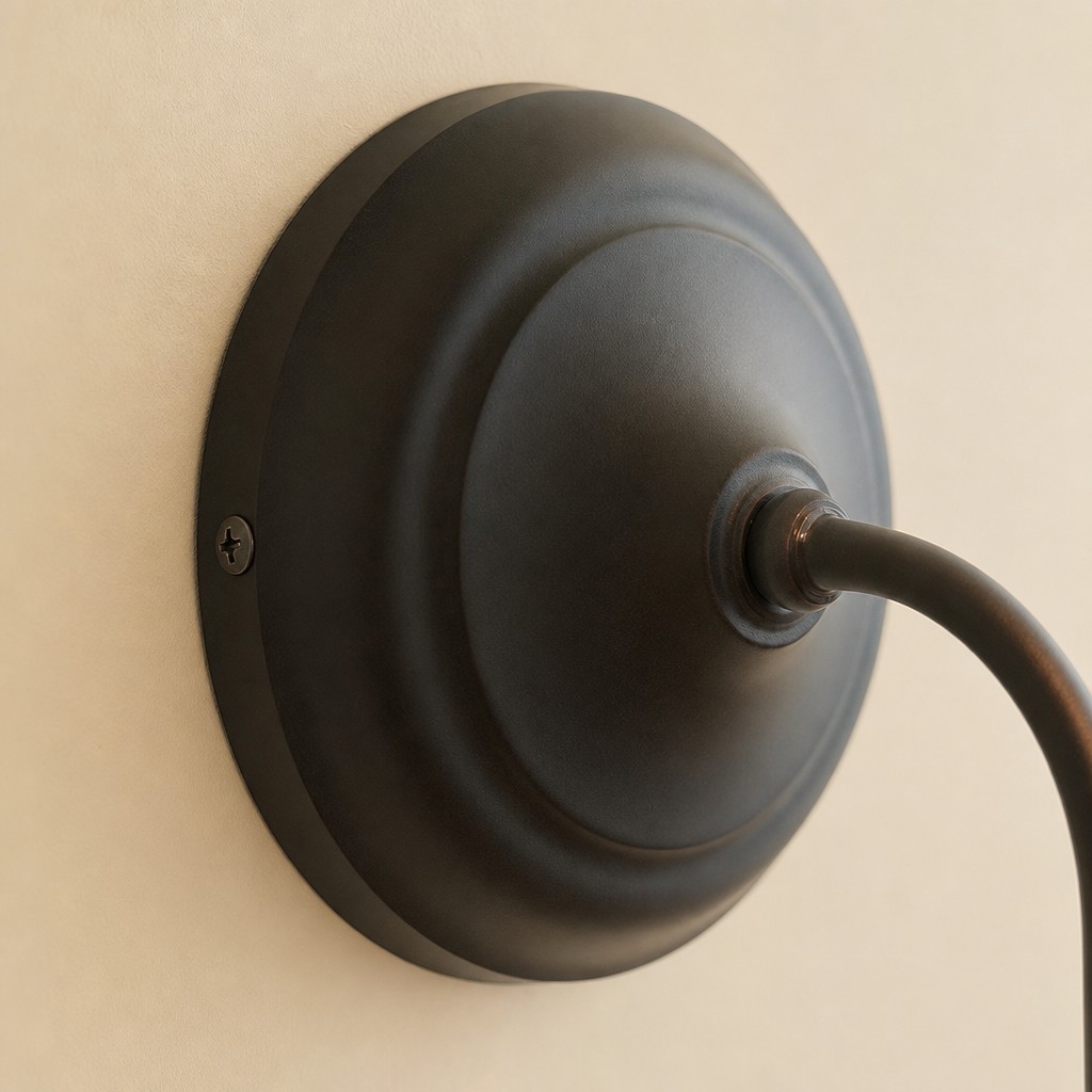 Solmire Contemporary Wall Light - Tailored Fabric Metal Wall Fixture for Bedroom and Hallway T2215