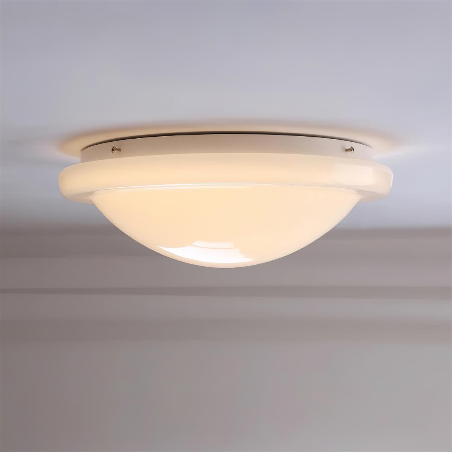 Modern Miminalist White Glass Led Ceiling Lamp M307