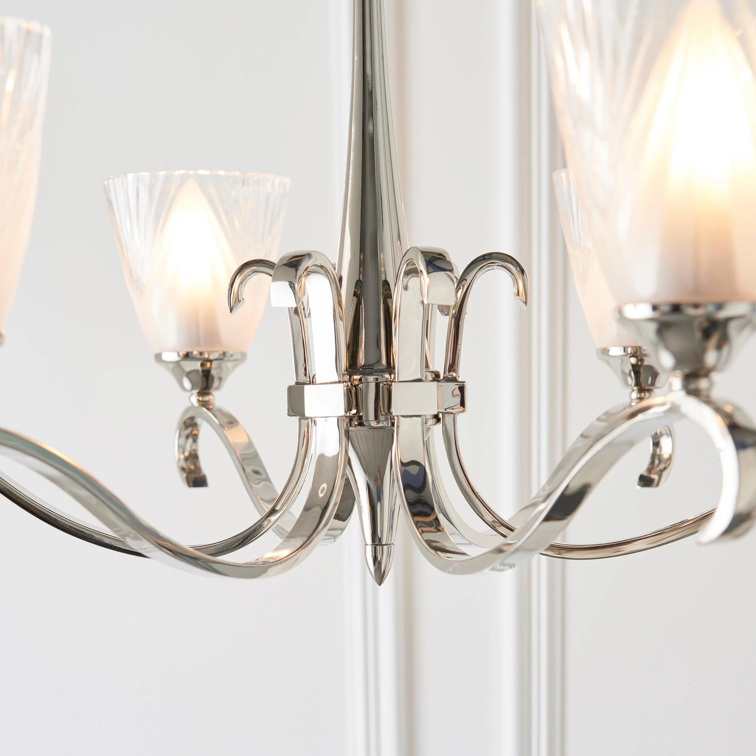 Lunetal Multi-Light Chandelier Crystal Accents Brass Finish - Modern Luxury for Dining Room and Living Room T928