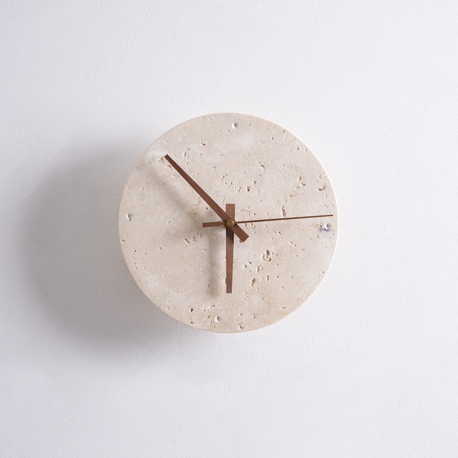 Round Stone Clock Wall Light - Wabi Sabi Lamp for Bedroom P079
