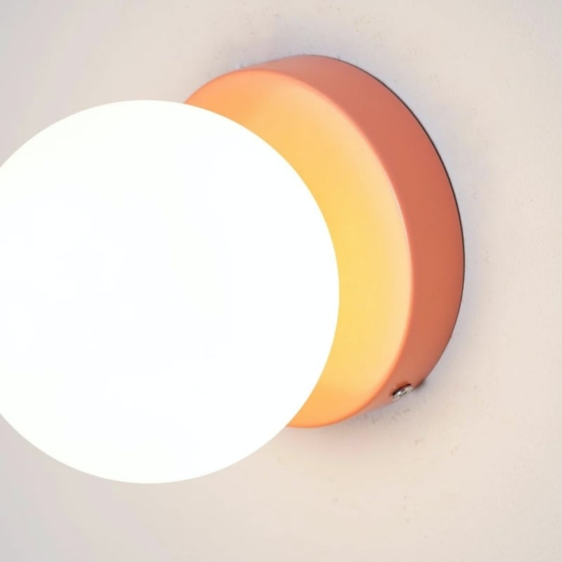 Nuevola Round Wall Lamp - Modern Metal and Glass for Hallways and Living Rooms T528