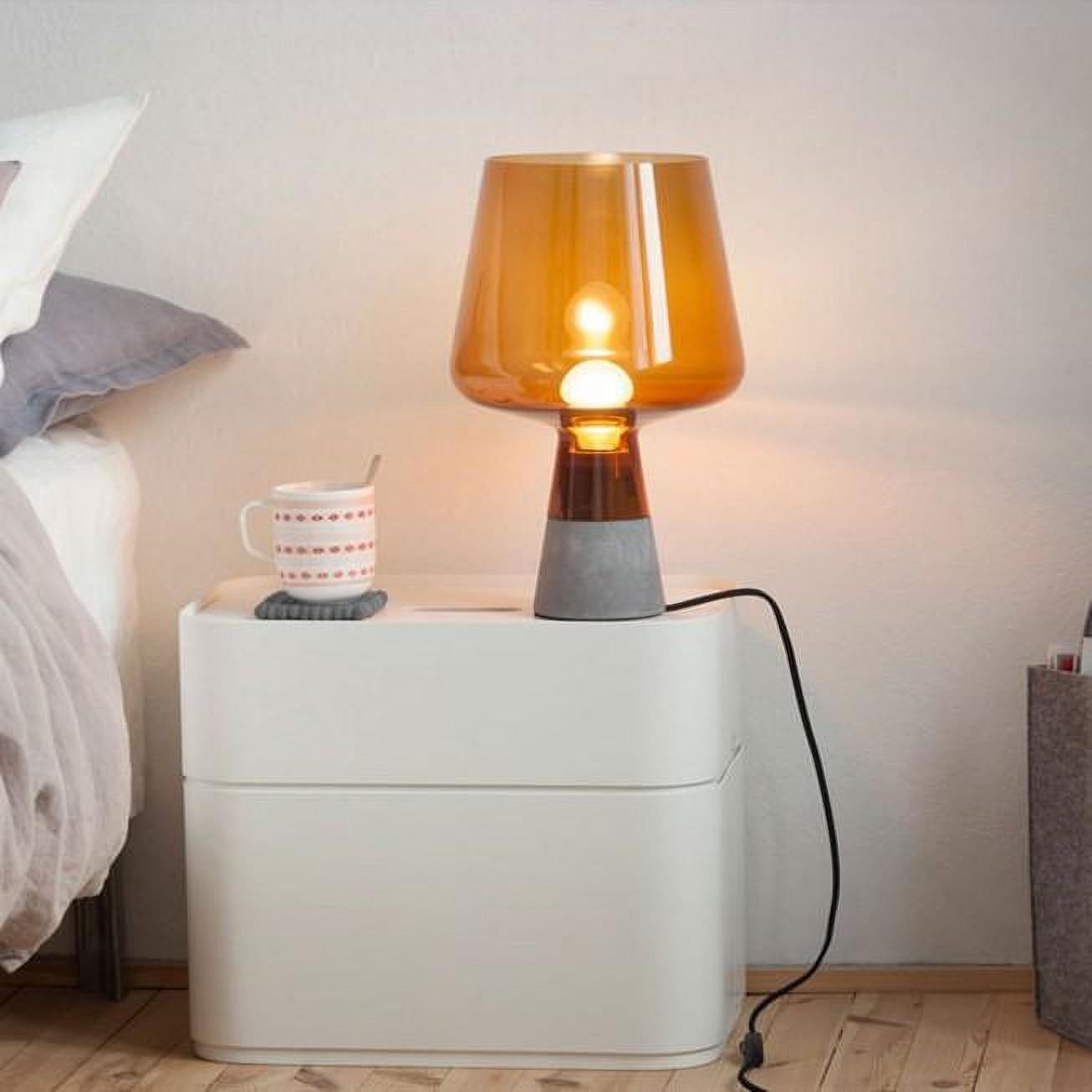 Glass Table Lamp - Glass Dome Nordic Design for Bedroom