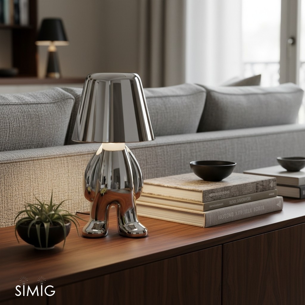 Aurabrova Human Figure Table Lamp - Modern Sculptural Design for Living Room