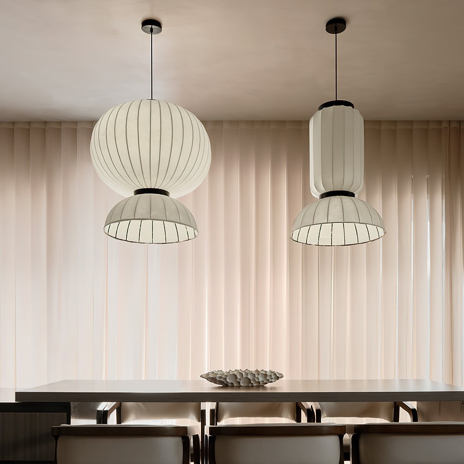 Mulberry Silk Lantern Pendant Light M433