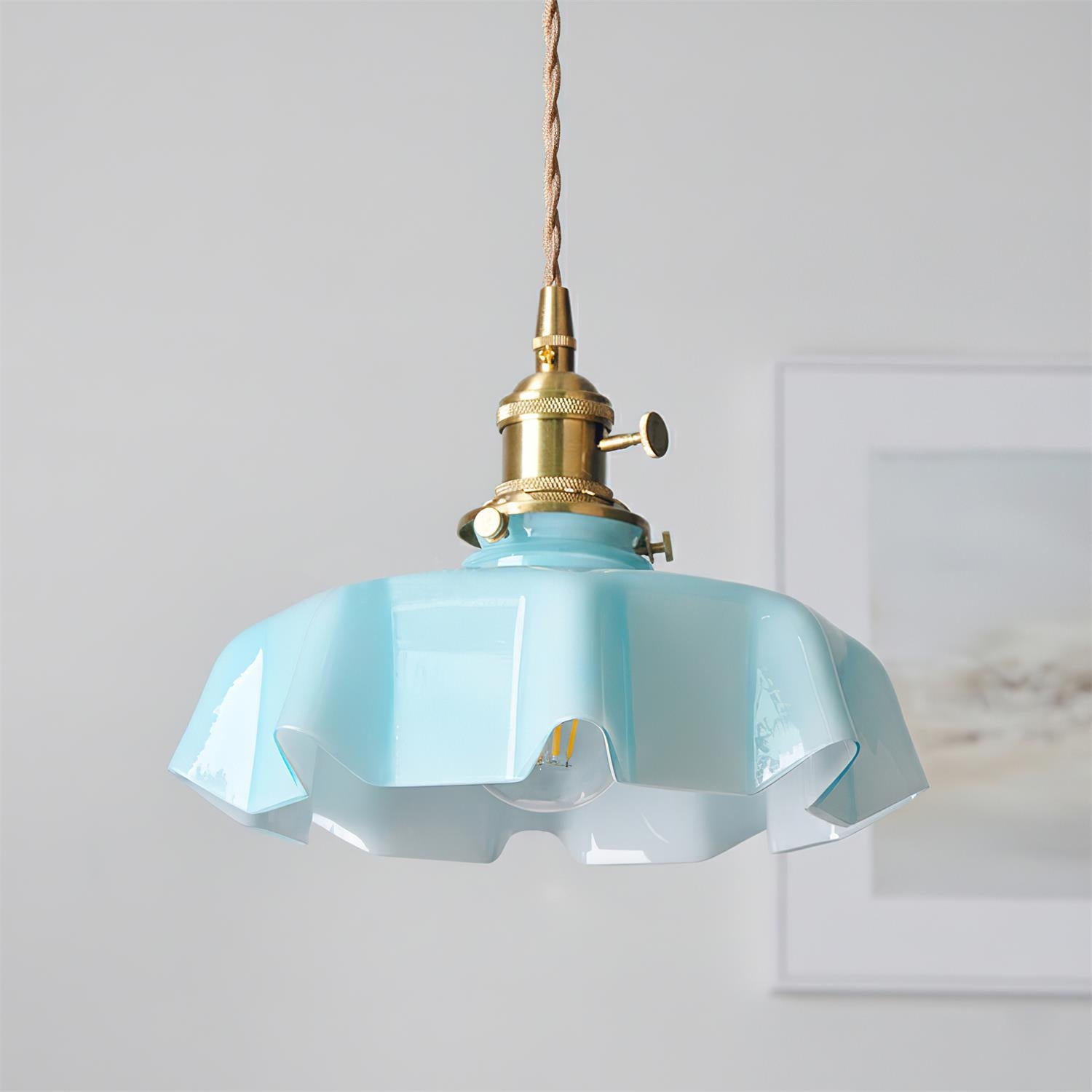 Skirted Ripple Pendant Lamp T1469