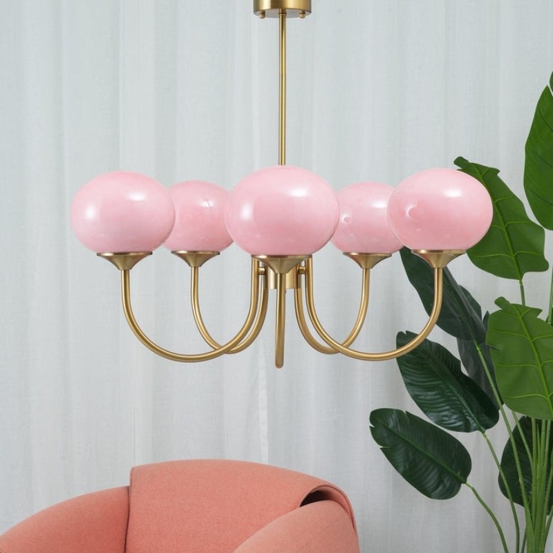 Bauhaus Glass Ball Marshmallow Chandelier S200