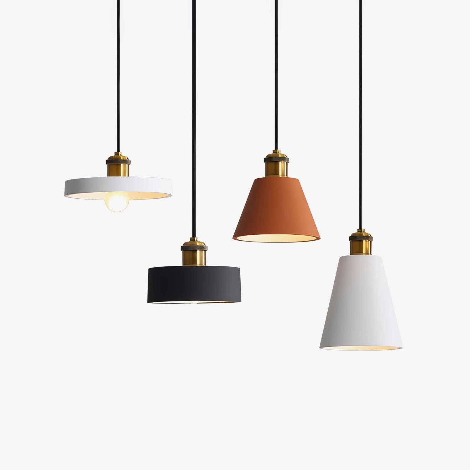Modern Resin Geometric Pendant Lamp M326