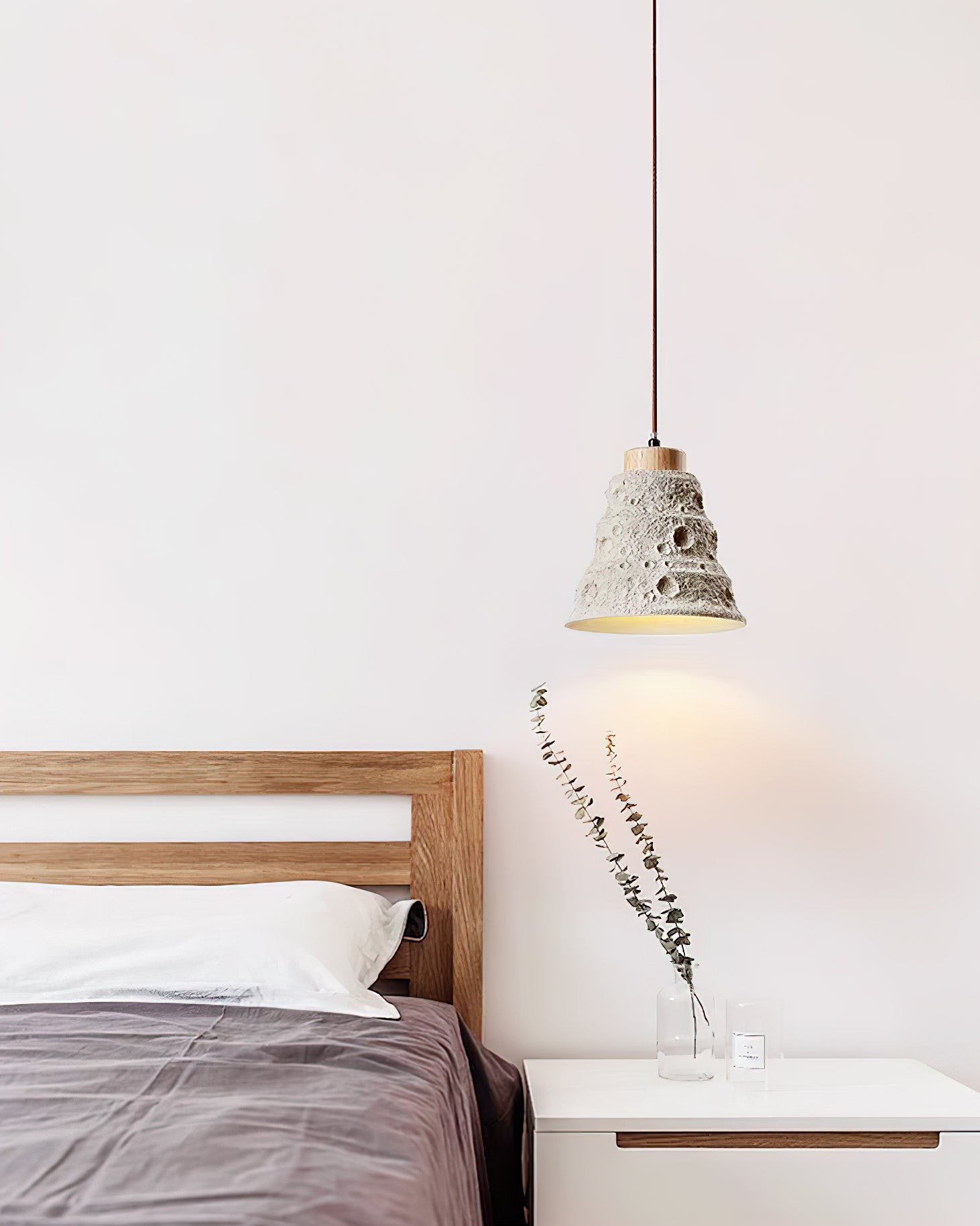 Japanese Wabi Sabi Cement Bell Shape Pendant Light G63