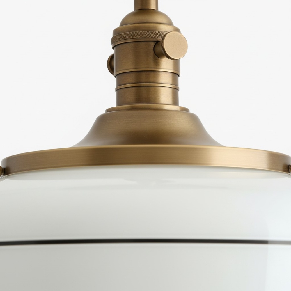 Nalaviro Ribbed Glass Flush Mount Light - Modern Kitchen Ceiling Light  T1083