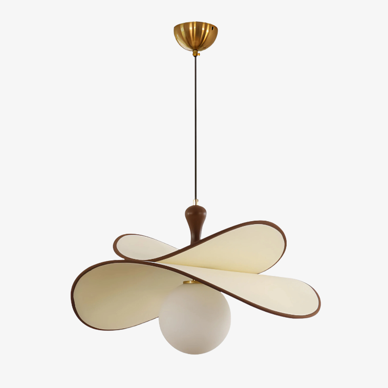 Orrise Elegant Globe Shade Pendant - Mid-Century Light for Living Room T563