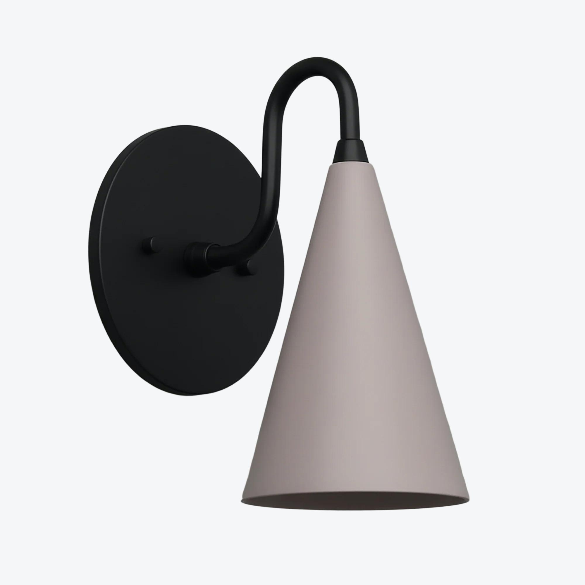 Curva Elegant Taper Shade Wall Sconce - Contemporary Accent for Living Room T780