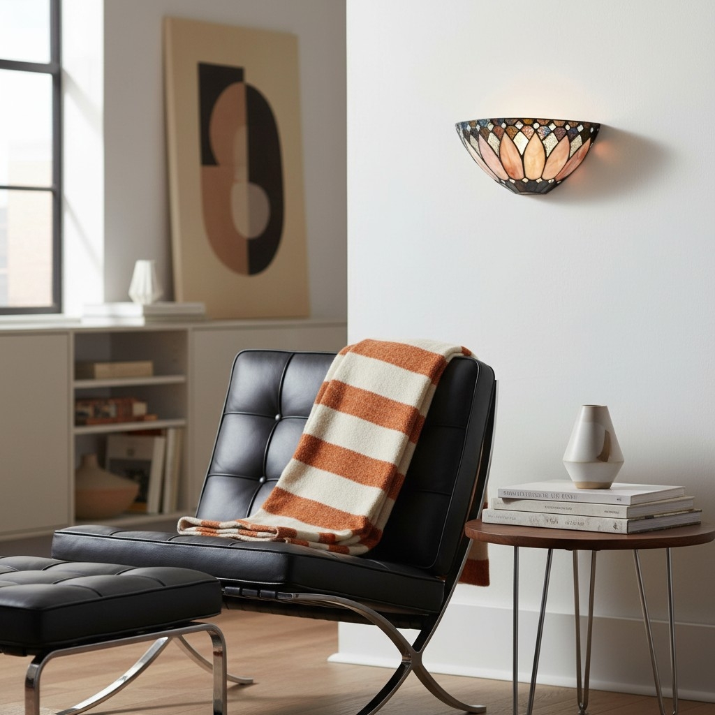 TF Brooklyn Bevelled Glass Wall Light - Stylish Art Deco Wall Sconce for Hallway T639