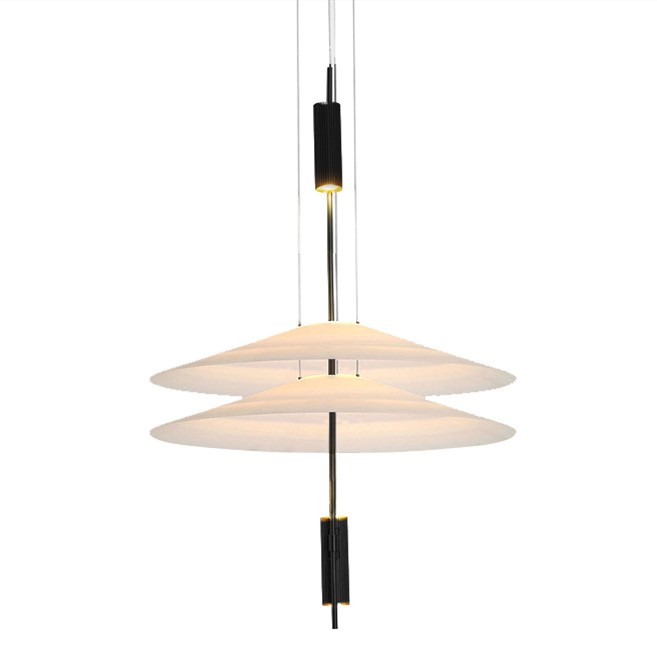 Plumeo Chandelier - Modern Layered LED Pendant for Living Room