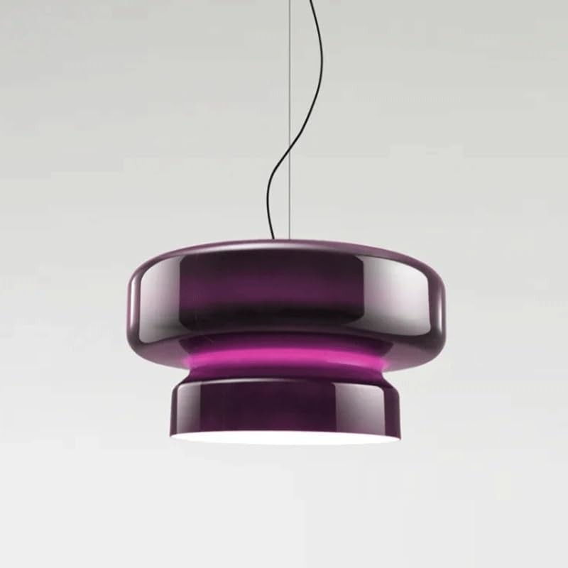 Minimalist Pendant Light - Bohemian Glass and Metal for Dining Room M388