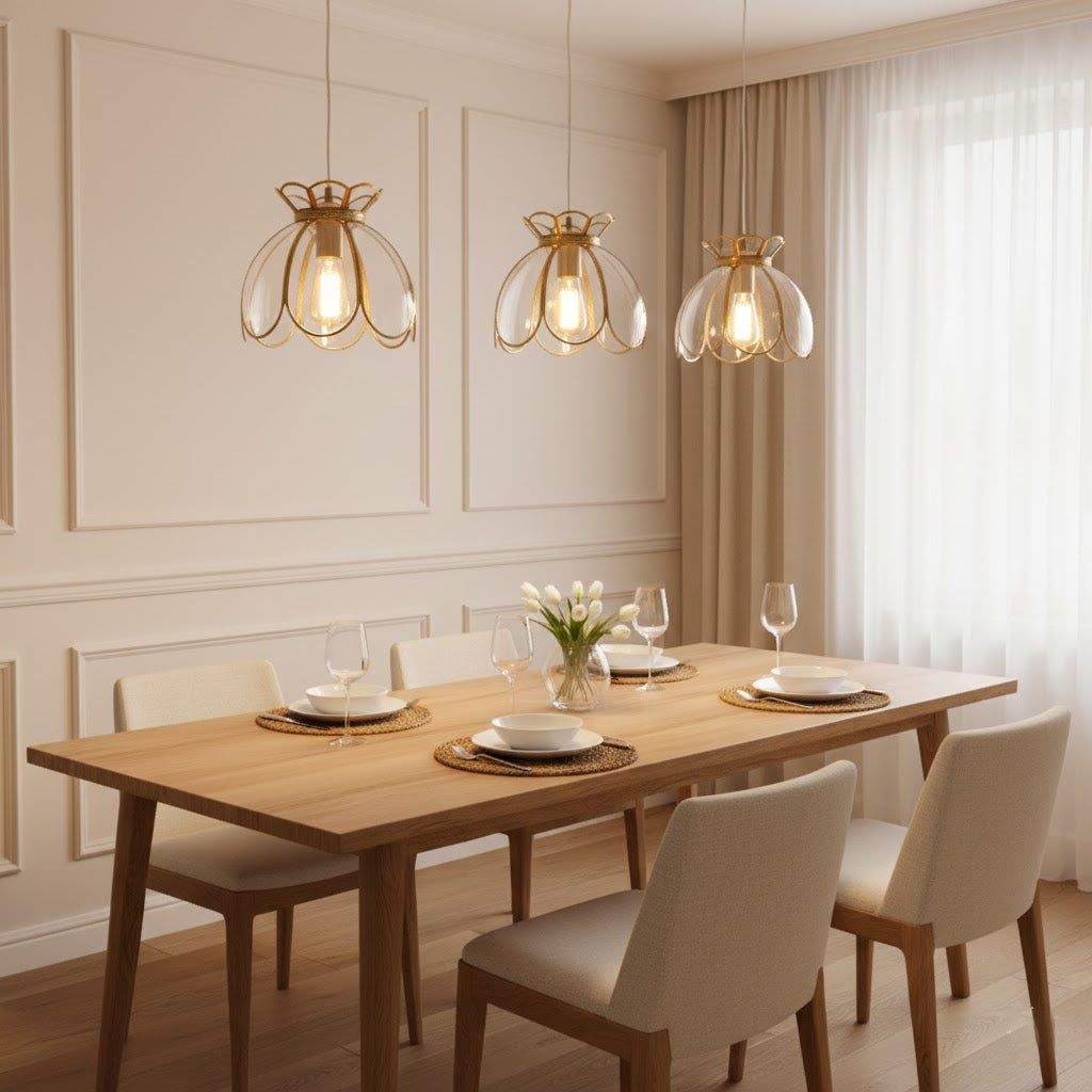 Retro Lotus Pendant Lamp T1806