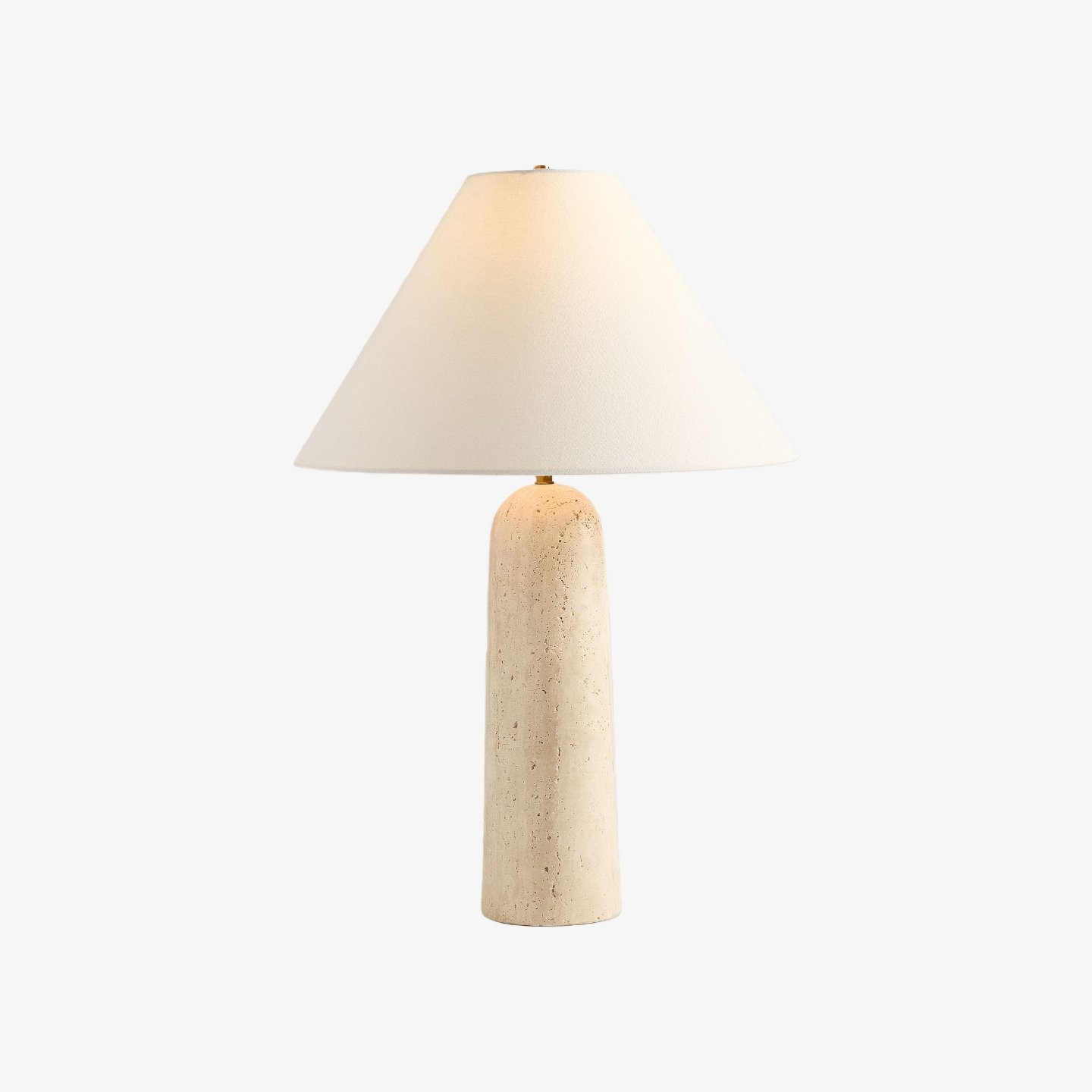 Albi Marble Table Lamp – Sleek Metal Frame and White Fabric Shade T617