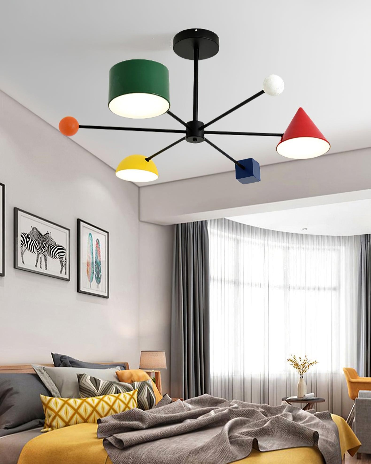 Geometric Colorful Ceiling Light M276