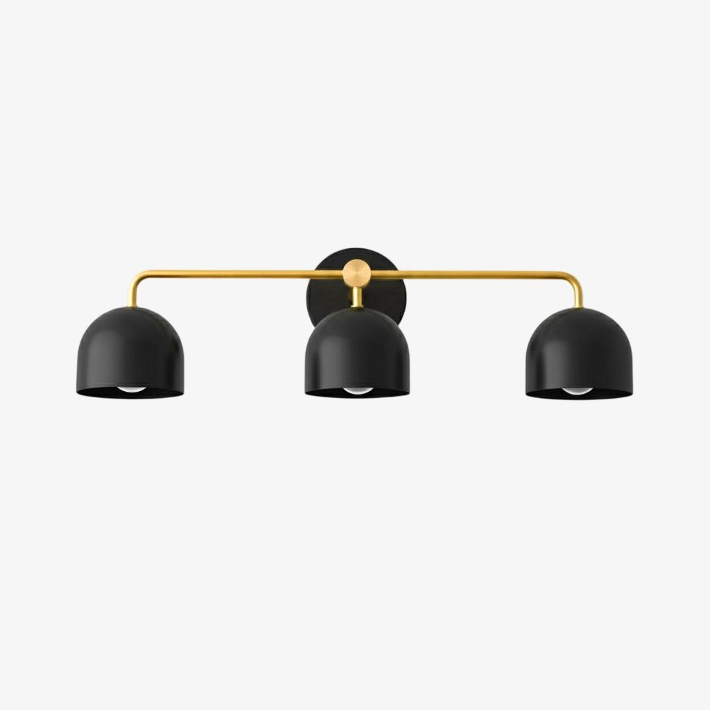 Metio Dome Farmhouse Wall Lamp - Metal Bathroom Mirror Sconce Light T450