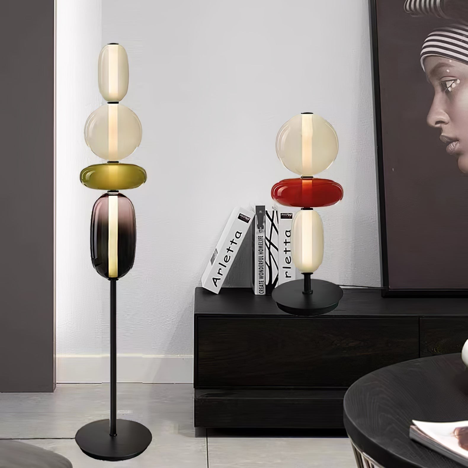 Nordic Minimalist Creative Luxury Gourd Glass Table Lamp M382
