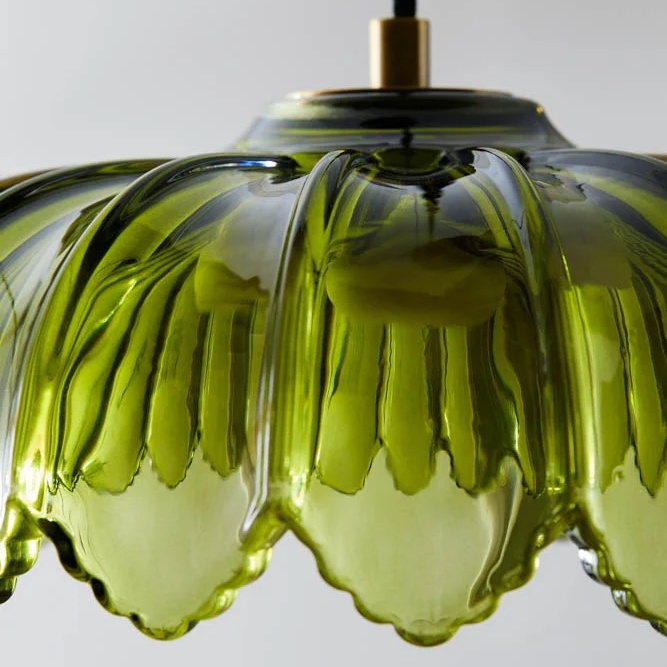 Aridia Palm Leaf Cluster Pendant Light Artistic Glass Pendant for Hallway Kitchen and Lounge T1150