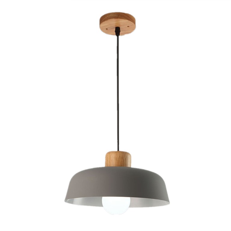 Scandinavian Metal Pendant Light with Macaroon Bowl Shape S33