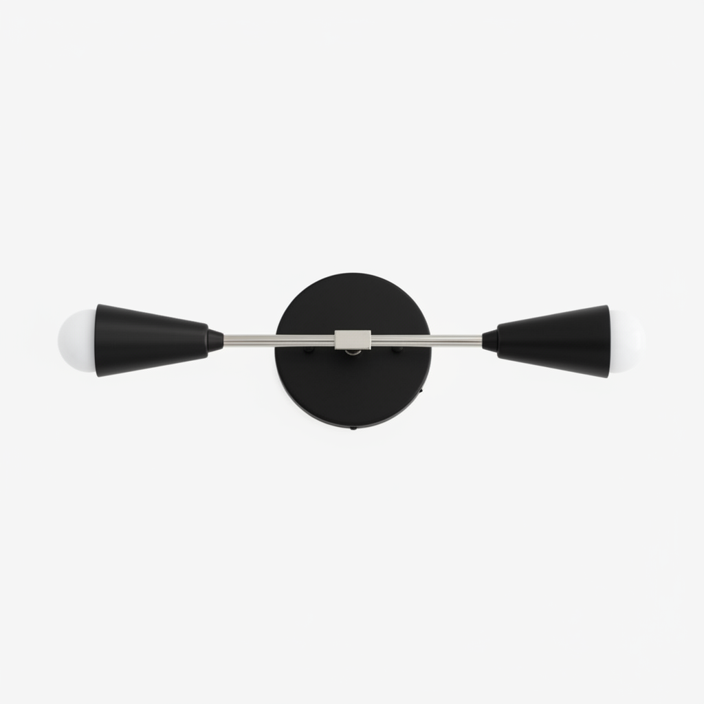 Mobilux Line Minimalist Vanity Light Fixture - Mid Century Bathroom Sconce T315