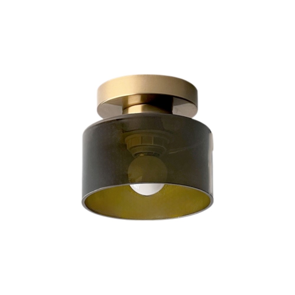 Morandi Cylinder Glass Ceiling Light – Colorful Touch For Hallway Spaces S216