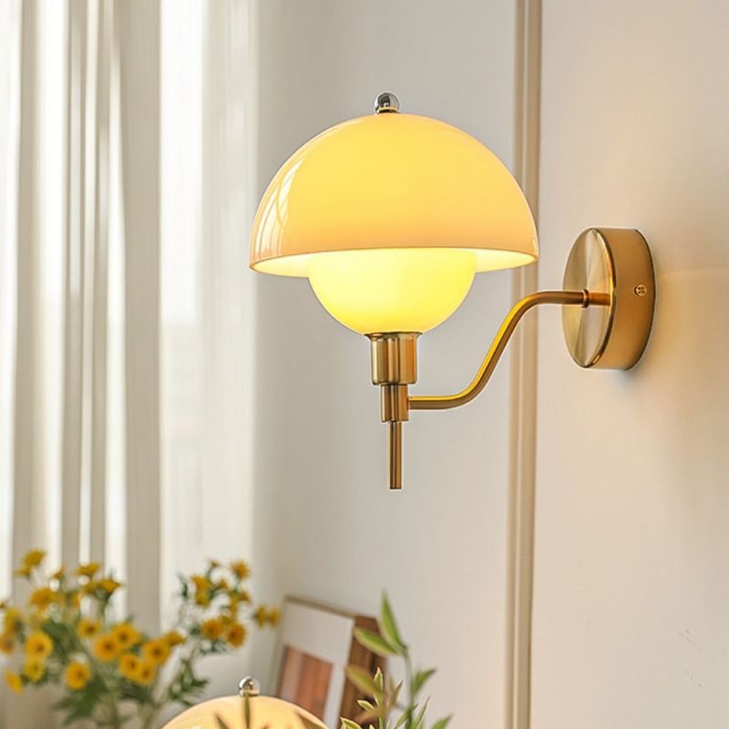 Cream Mushroom Aisle Wall Lamp S157
