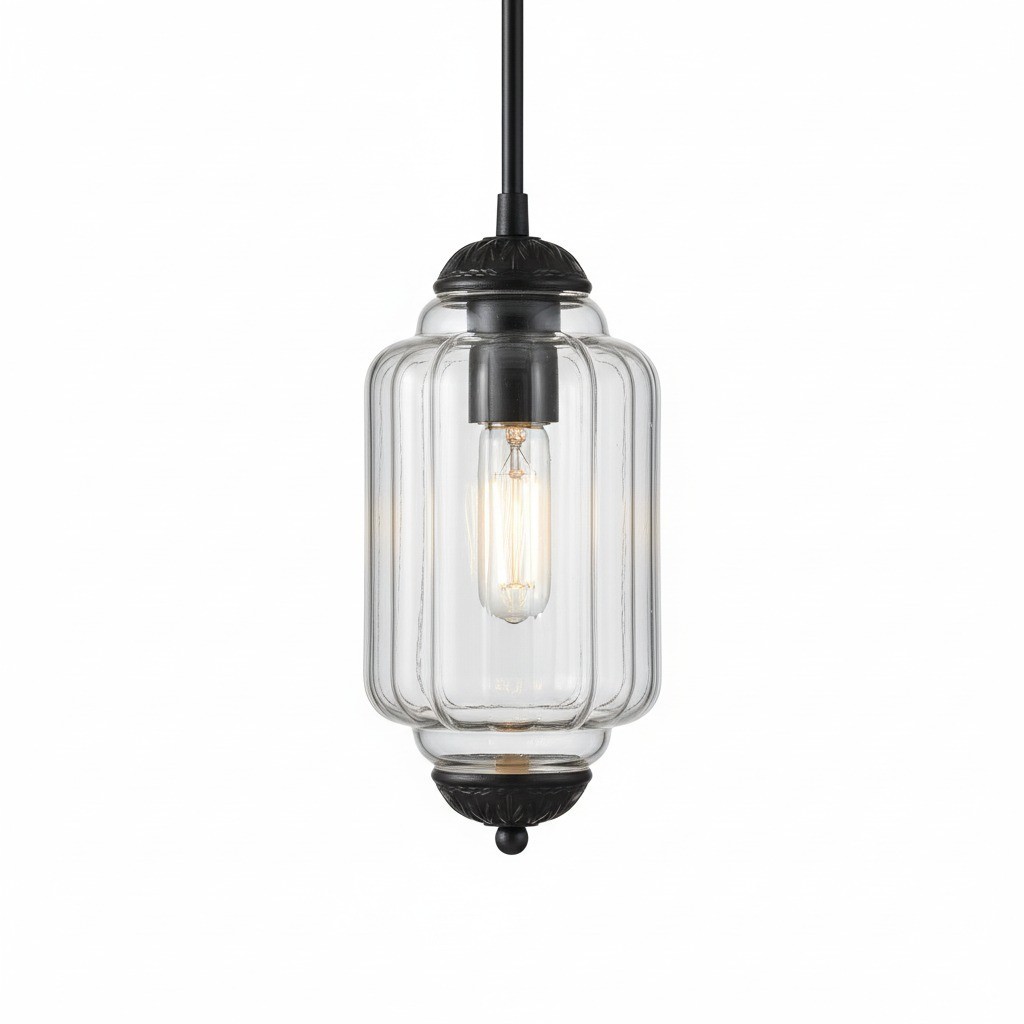 Eloise Vintage Glass Pendant Light - Elegant Pendant Lamp for Living Room G23
