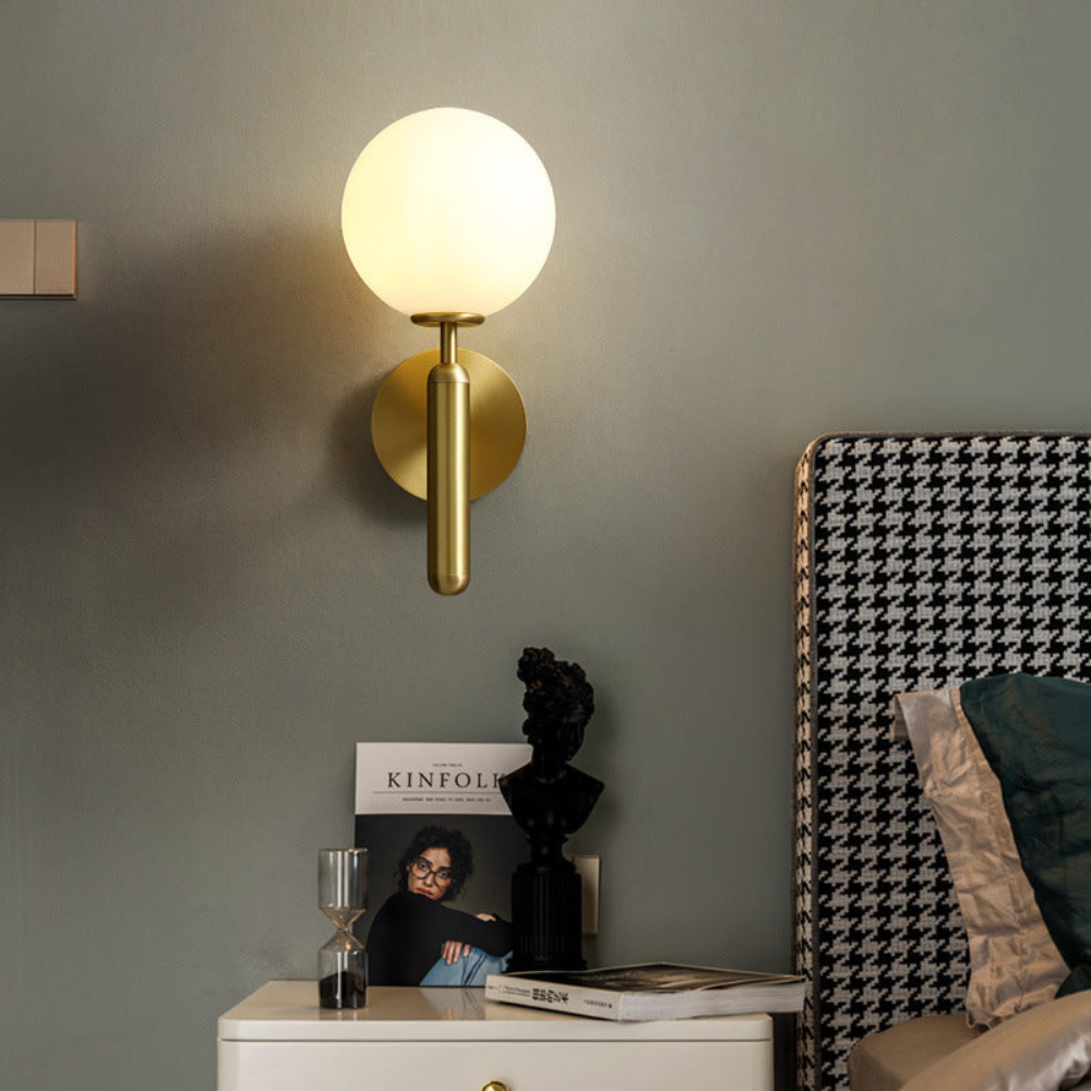 Milky Glow Modern Metal Wall Lamp T2015