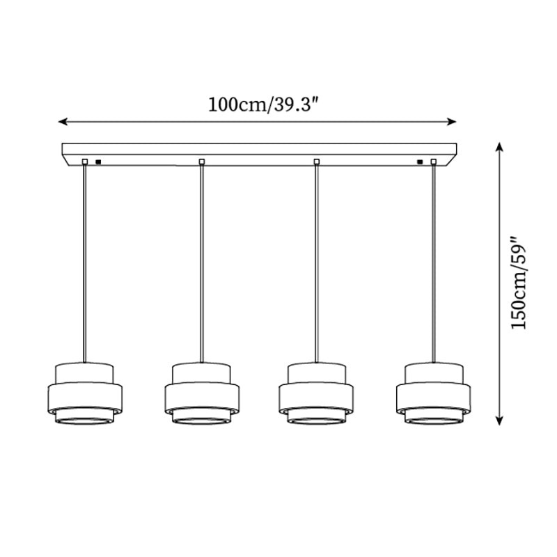 Travertine Drum Minimal Pendant - Kitchen Island Light M169