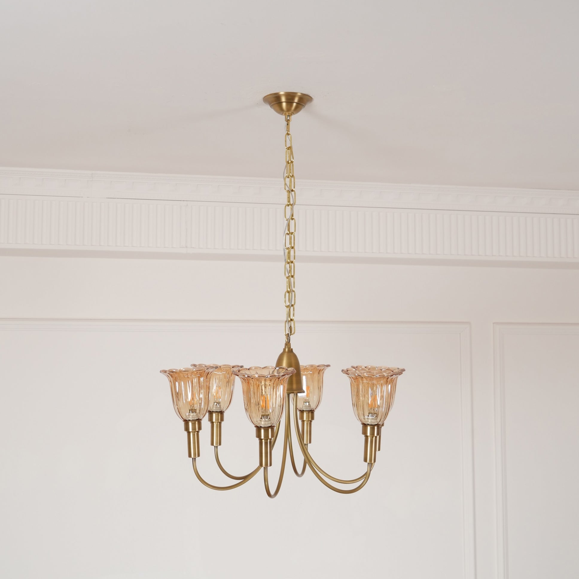 Columbia Brass Chandelier T1729