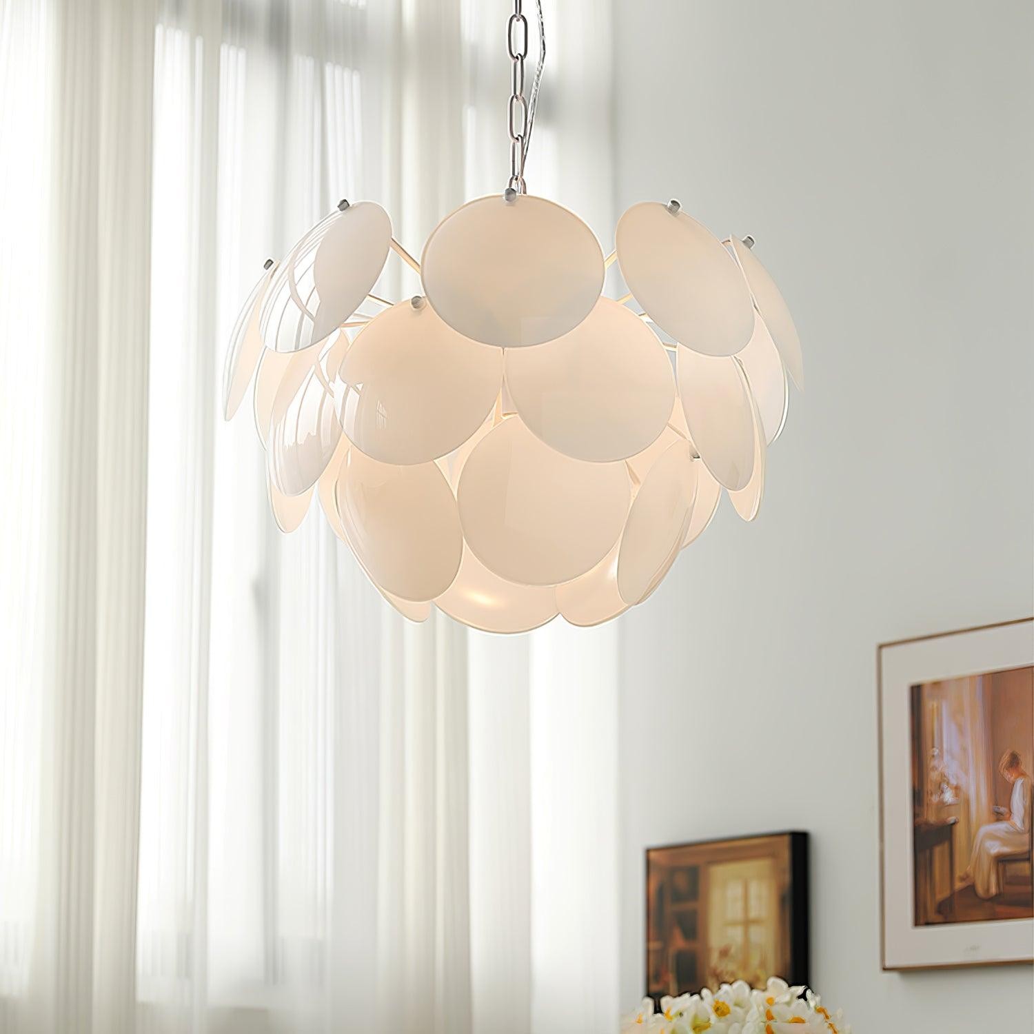 Luxury Fashion Luminous Petal Glass Chandelier M538