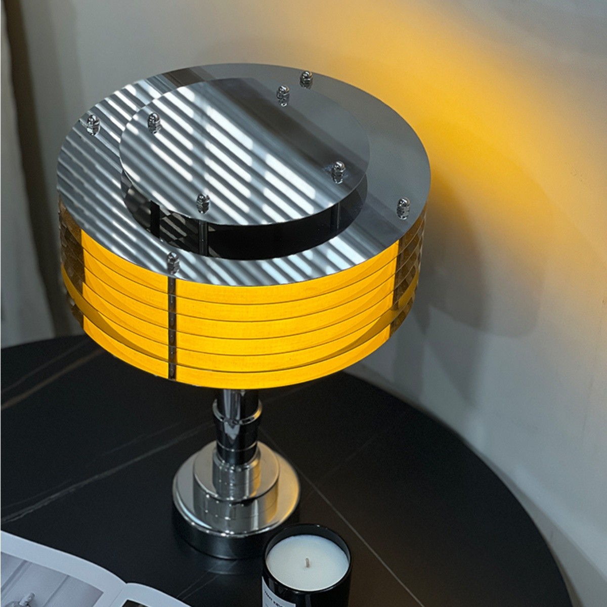 Modern Layered Lamps in Stainless Steel – Table & Floor Options S257