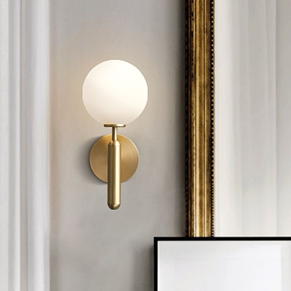 Milky Glow Modern Metal Wall Lamp T2015