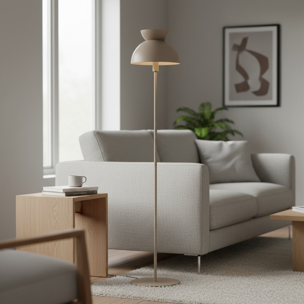 Aurelia Nordic Sculptural Floor Lamp - Minimalist Metal Standing Light for Living Room or Bedroom T795