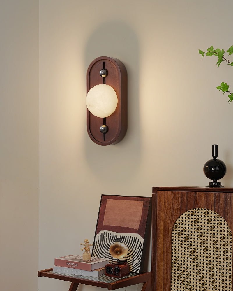 Bezel Alabaster Wall Lamp T1617